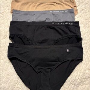 Victoria's Secret Bikini Panty Set - Black, Gray, Tan NWOT